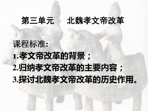 北魏孝文帝改革 PPT课件11 川教版