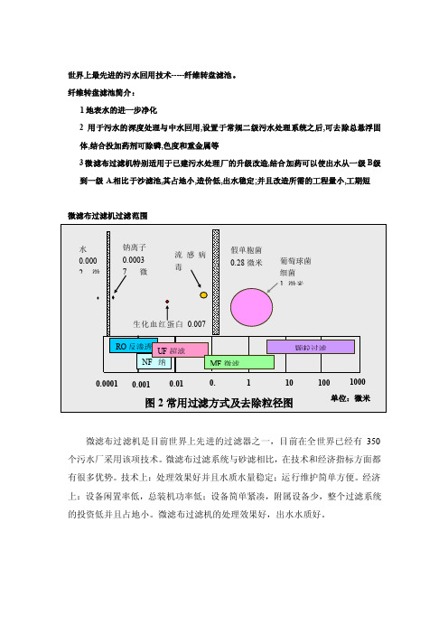 纤维转盘滤池