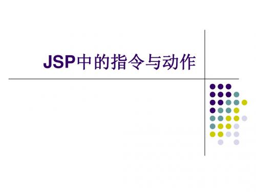 JSP中的指令与动作