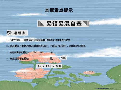 2022届高考化学一轮复习 第22章 化学实验基础课件 新人教版2