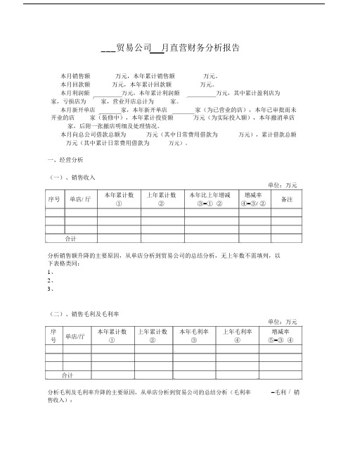 服装财务分析报告格式.docx