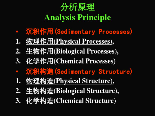 沉积学基础02沉积作用与沉积构造