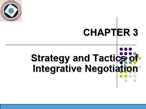 国际商务谈判(双语)CHP 3--Strategy and Tactics of IN