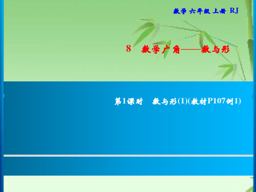 人教版六年级上册数学习题课件-第8单元 数学广角——数与形 第1课时 数与形(1)