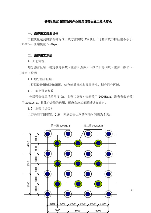 强夯施工技术要求