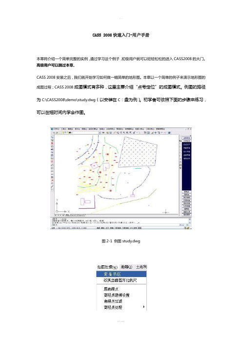 CASS-2008-教程既快速入门-用户手册