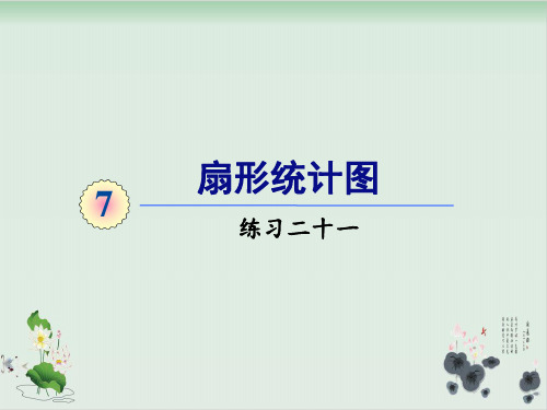 六年级上册数学课件-第七单元练习二十一人教版(共25张PPT)