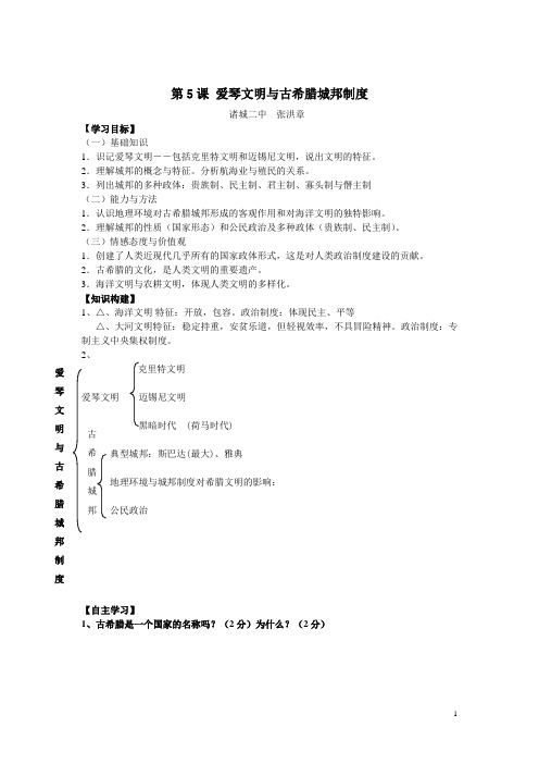 爱琴文明与古希腊城邦制度