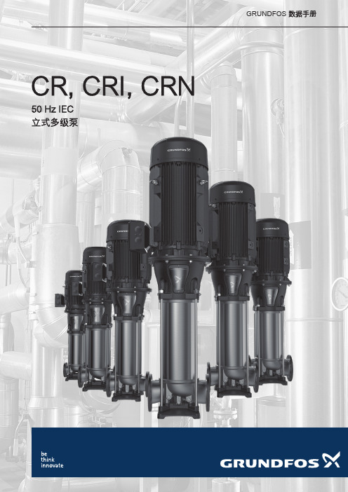 GRUNDFOS立式多级泵CR, CRI, CRN 50 Hz IEC数据手册说明书