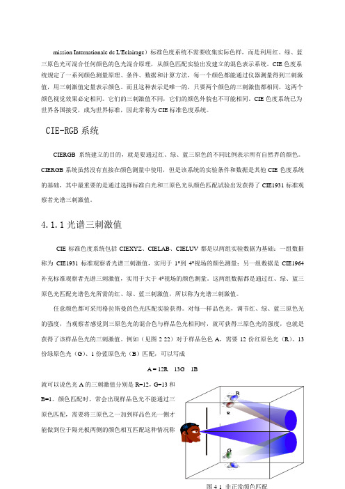 数字图文信息处理技术《第四章 CIE标准色度系统(电子教材)》