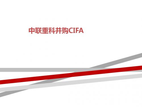 中联重科并购CIFA