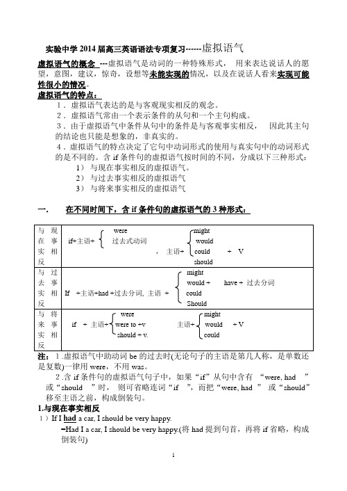 虚拟语气(含答案)