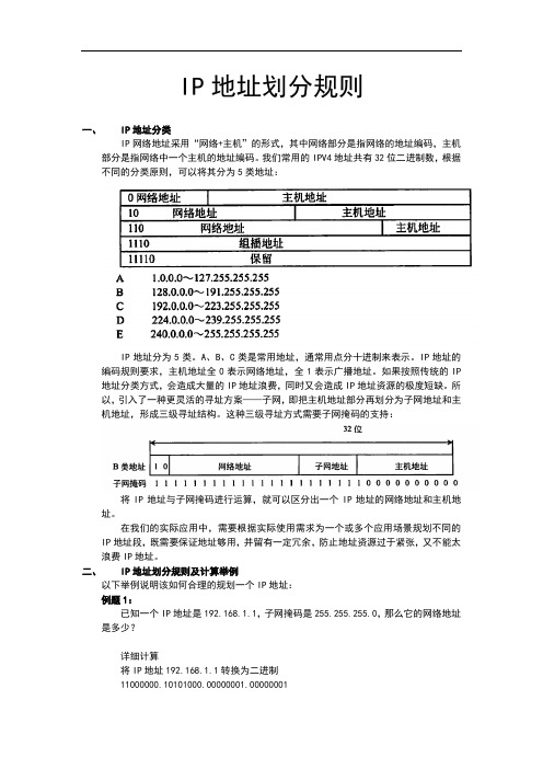 IP地址划分规则