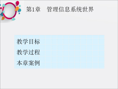 《管理信息系统世界》PPT课件