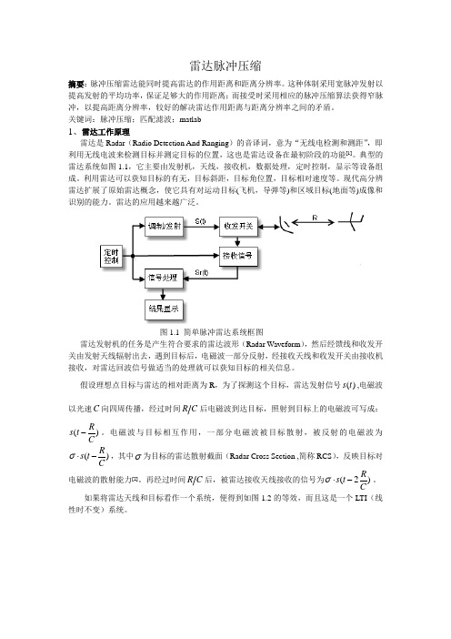 雷达脉冲压缩matlab