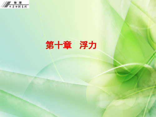 【中考冲刺】人教版2016年初中物理中考复习课件 第十章 浮力