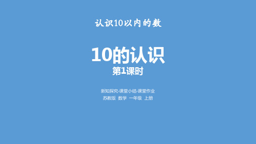 苏教版一年级数学上册 (10的认识)认识10以内的数课件(第1课时)