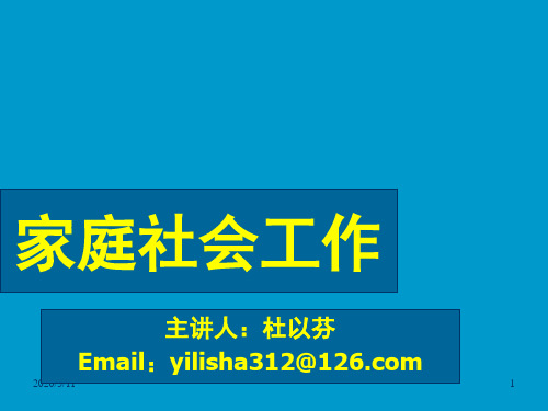 15、家庭治疗理论——结构式家庭治疗法2012