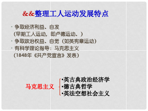 四川省成都市高中历史 专题五 第三课 全世界无产者联合起来课件 人民版选修2