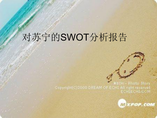 对苏宁的SWOT分析报告