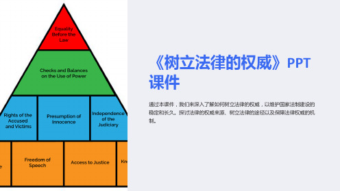 《树立法律的权威》课件