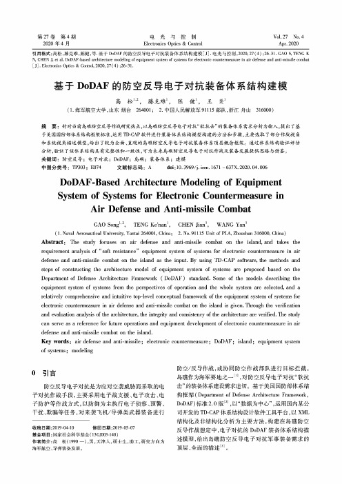 基于dodaf的防空反导电子对抗装备体系结构建模