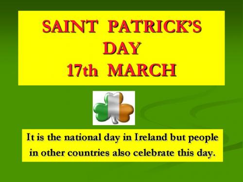美英国小学教材资料 st-patricks-day-short-story