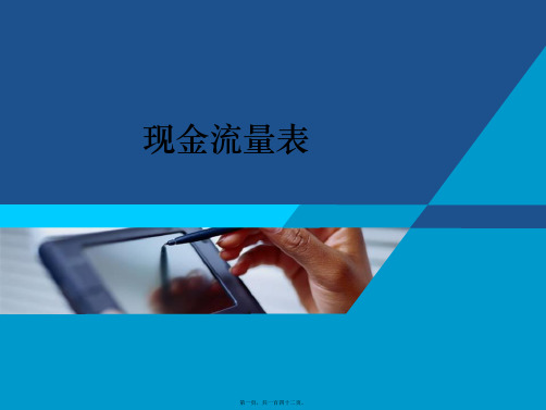 财务会计现金流量表讲义(PPT)