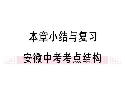人教版(安徽)九年级数学下册作业课件:第28章小结与复习 (共24张PPT)