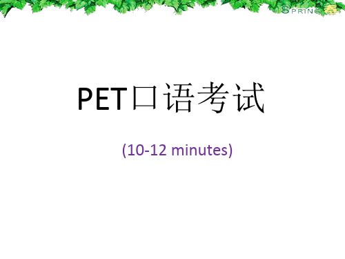 PET口语