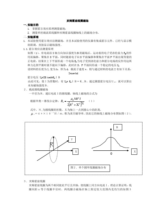 亥姆霍兹线圈磁场