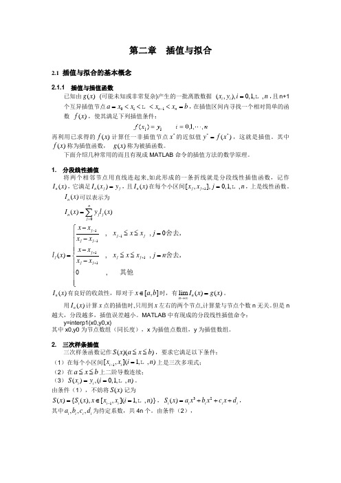 第二章  插值与拟合