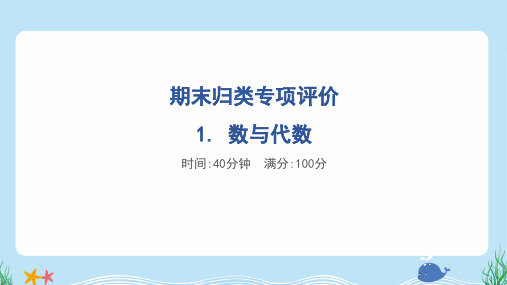 2024年北师大版六年级上册数学期末归类专项复习训练——数与代数