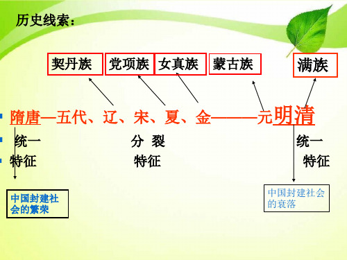 新人教版历史七年级下册第一单元复习课件.ppt