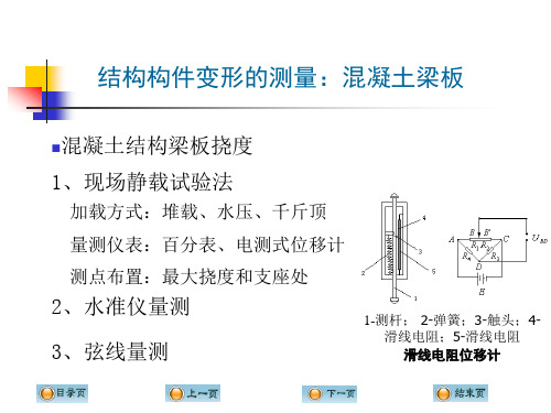 结构及构件变形及其它方面的检测