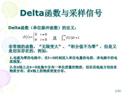 delta函数与采样信号