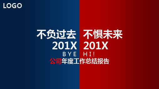 2018不负过去不惧未来年终工作总结公司汇报总结展望述职ppt模板