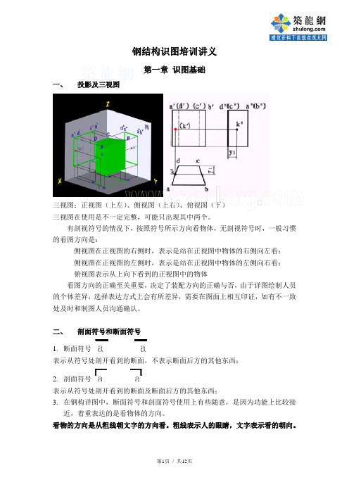 钢结构识图基础知识培训讲义(图文并茂)