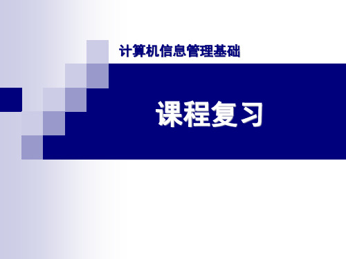 信息管理学复习课件