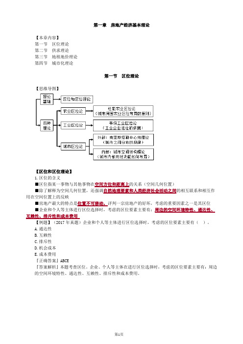 中级经济师房地产第一章讲义