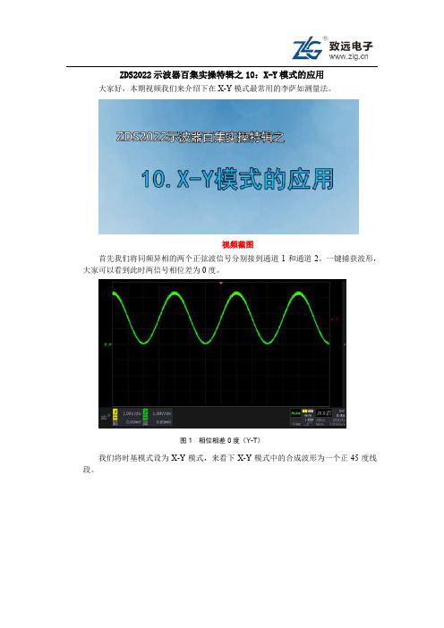 ZDS2022示波器百集实操特辑之10：X-Y模式的应用