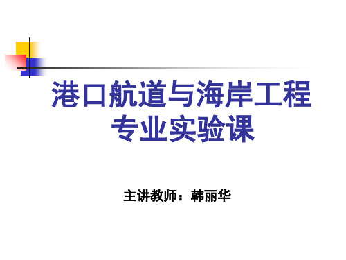 直立堤试验 - 港口航道与海岸工程