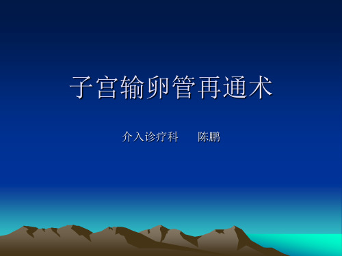 子宫输卵管再通术