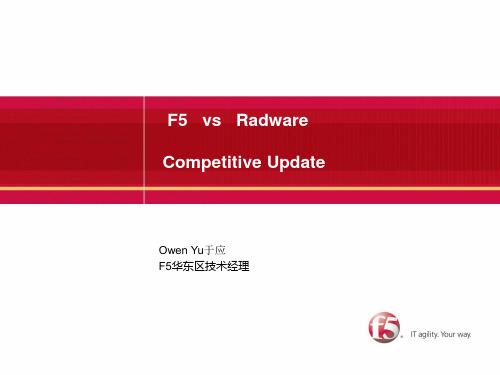 Competitive with Radware