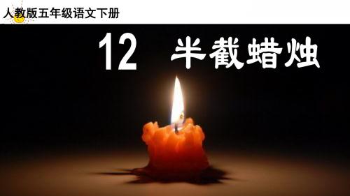 小学语文五年级下册《11半截蜡烛》PPT课件 (1)