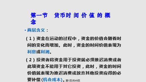 财务管理第二章货币的时间价值PPT课件