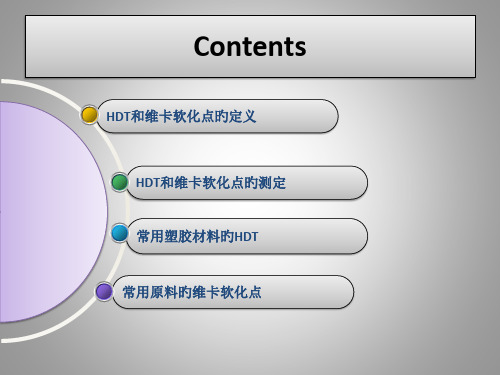 HDT和维卡软化点