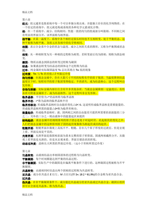 最新材料科学基础-名词解释