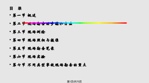 交通事故现场勘查PPT课件