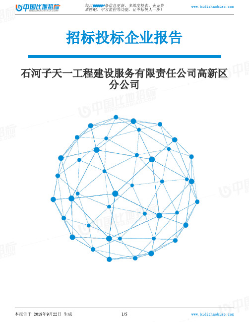 石河子天一工程建设服务有限责任公司高新区分公司_中标190922